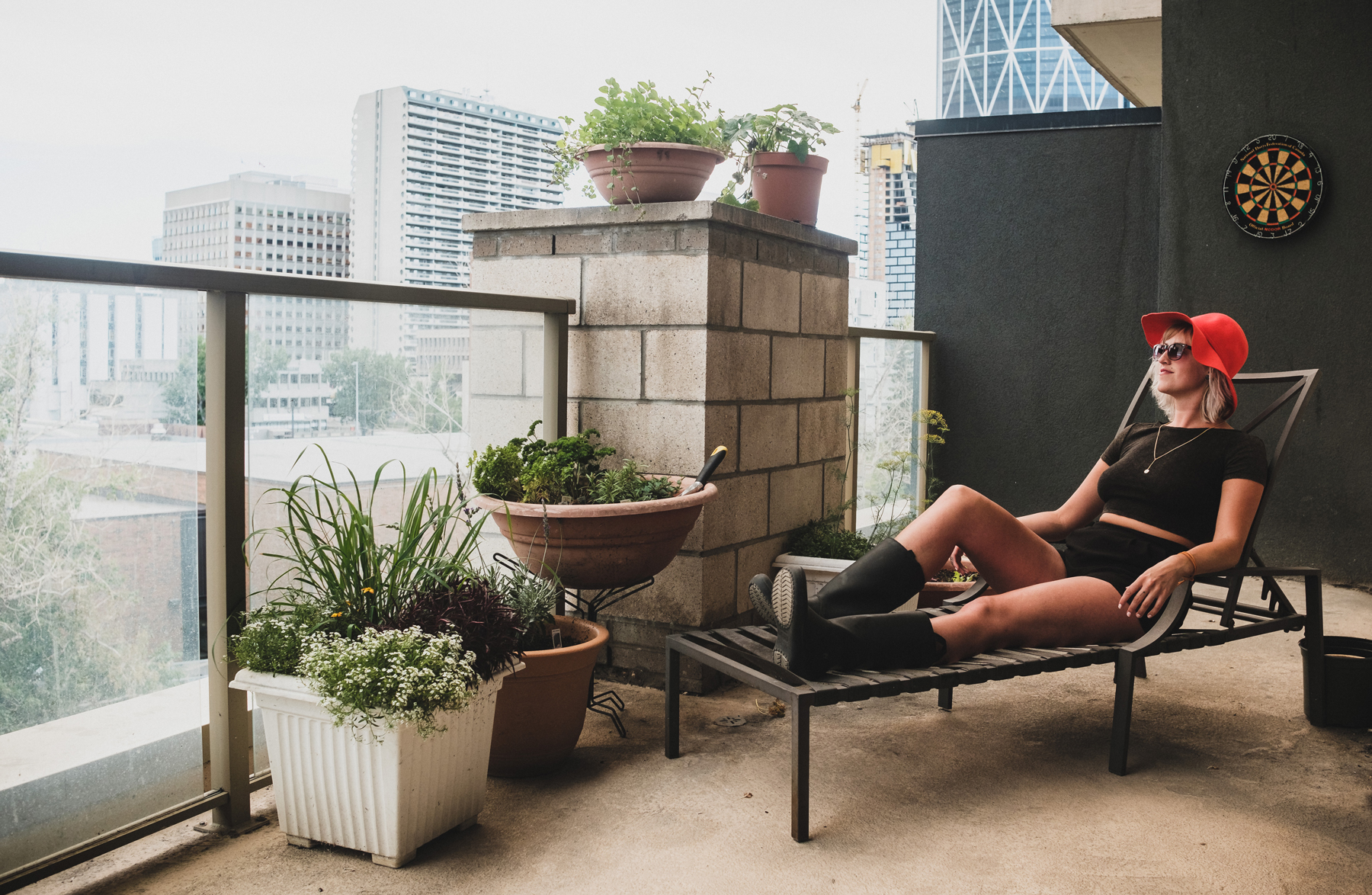 Justine Vandergrift's Herbaceous Balcony Garden