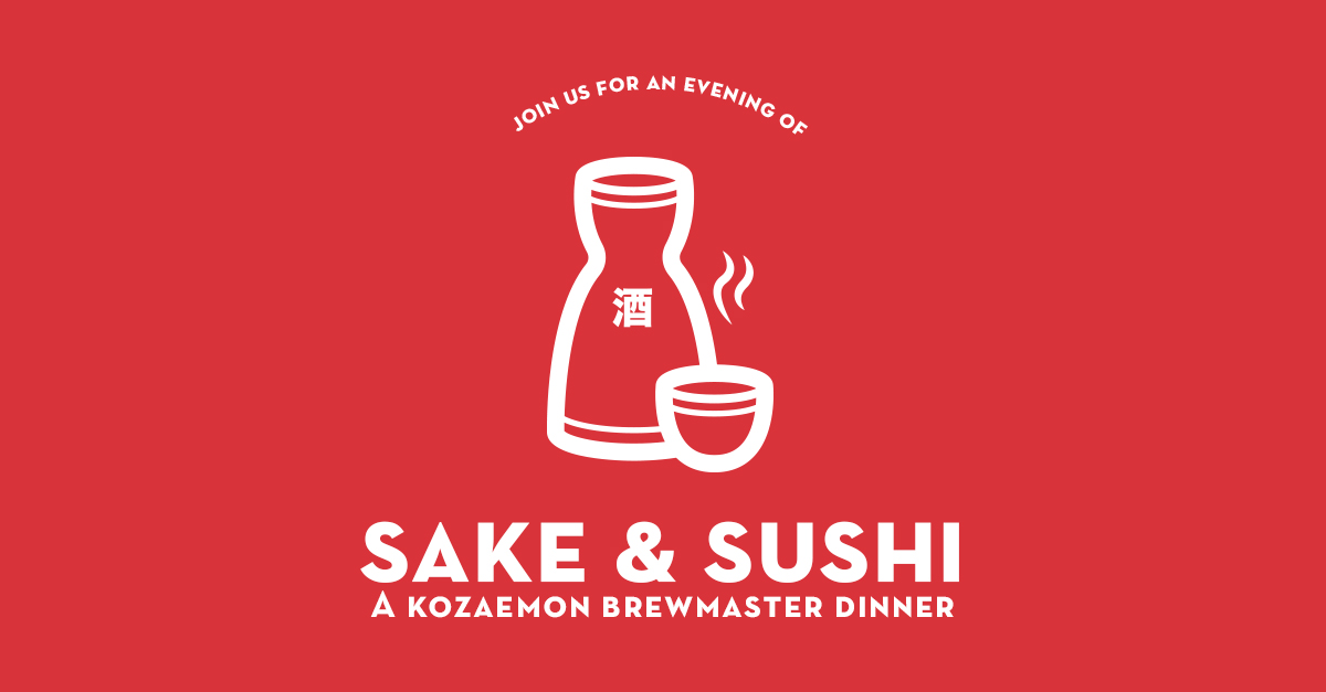 Kozaemon Sake Brewmaster Dinner at Goro + Gun