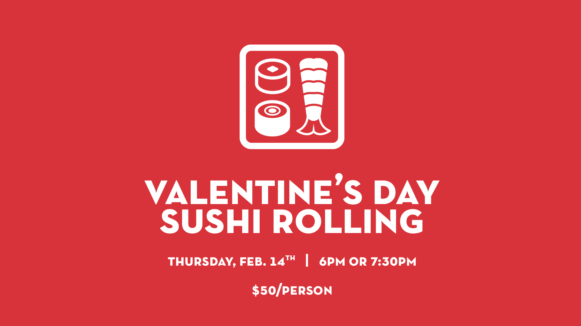 Valentine's Day Sushi Rolling